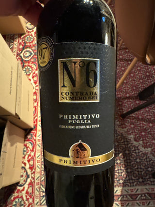 N°6 Contrada Numero Sei Primitivo Puglia IGT – italiensk rødvin fra Puglia, restparti