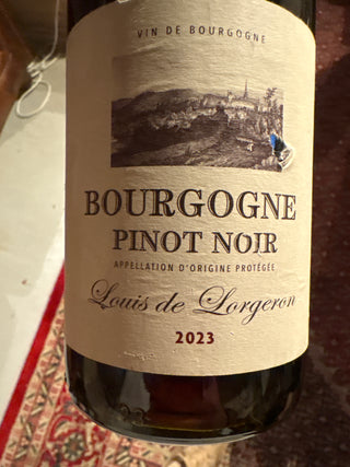 2023 Bourgogne Pinot Noir – Louis de Lorgeron, restparti