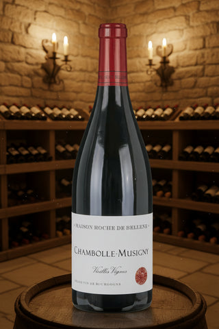 Flaske af Chambolle-Musigny Vieilles Vignes 2019 fra Maison Roche de Bellene – Pinot Noir fra Bourgogne