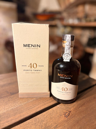 Menin Porto Tawny 40 Years – flaske og æske, Douro