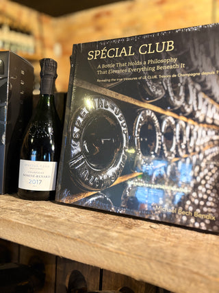 Gavesæt med Champagne Nominé-Renard Special Club 2017 og bogen Spécial Club af Michael Bech Bendix