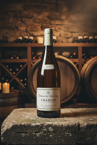 Flaske Chablis 2018 fra Domaine du Chardonnay – hvidvin fra Bourgogne, Frankrig