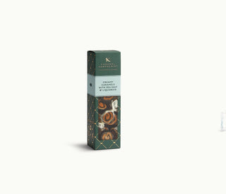 Creamy Caramels with Sea Salt & Liquorice – flødekarameller med lakrids og Læsø Sydesalt fra Karamel Kompagniet, håndlavet på Bornholm