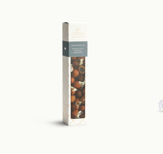 Hammershus – Chocolate Coated Caramels fra Karamel Kompagniet, blanding af chokoladeovertrukne karamelkugler med lakrids og fløde & sydesalt, håndlavet på Bornholm