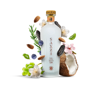 Saxzi Sun Gin 70 cl (43%) – tropisk London Dry Gin med kokos, tonka og jasmin